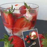 Coco Natural, Leche y Crema con Fresas