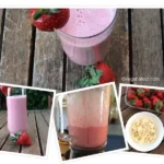 Leche de almendra con fresas