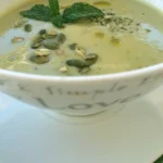 Crema fría de aguacate y manzana