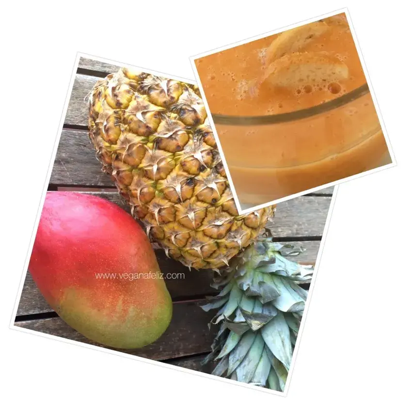 Crema fría de Mango y Piña Crema fría de Mango y Piña