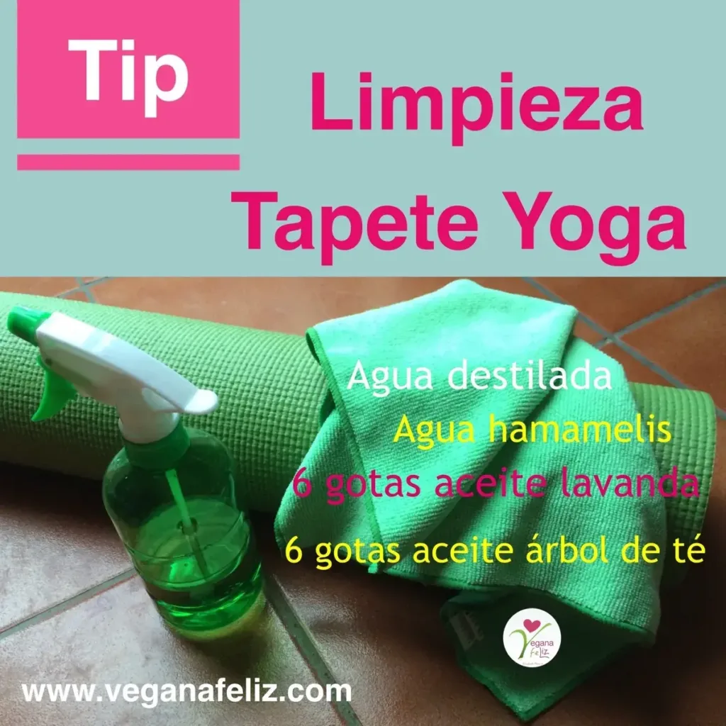 La limpieza del tapete de yoga La limpieza del tapete de yoga