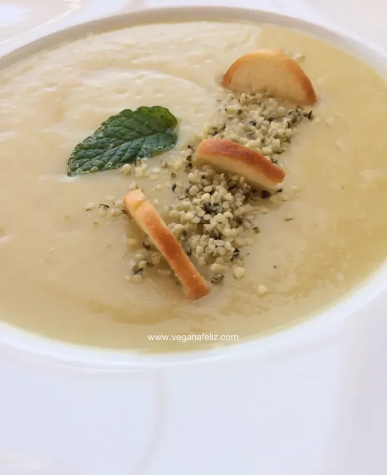 Crema de manzana con puerro. Suavecita y muy saludable. Crema de manzana con puerro