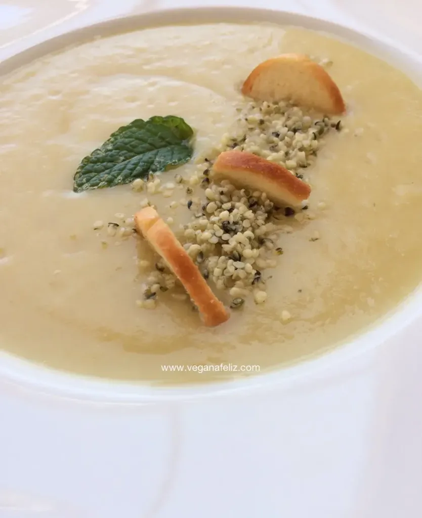 Crema de manzana con puerro Crema de manzana con puerro