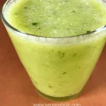 Zumo detox de mango y apio