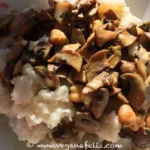 Puré de coliflor con salteado de setas