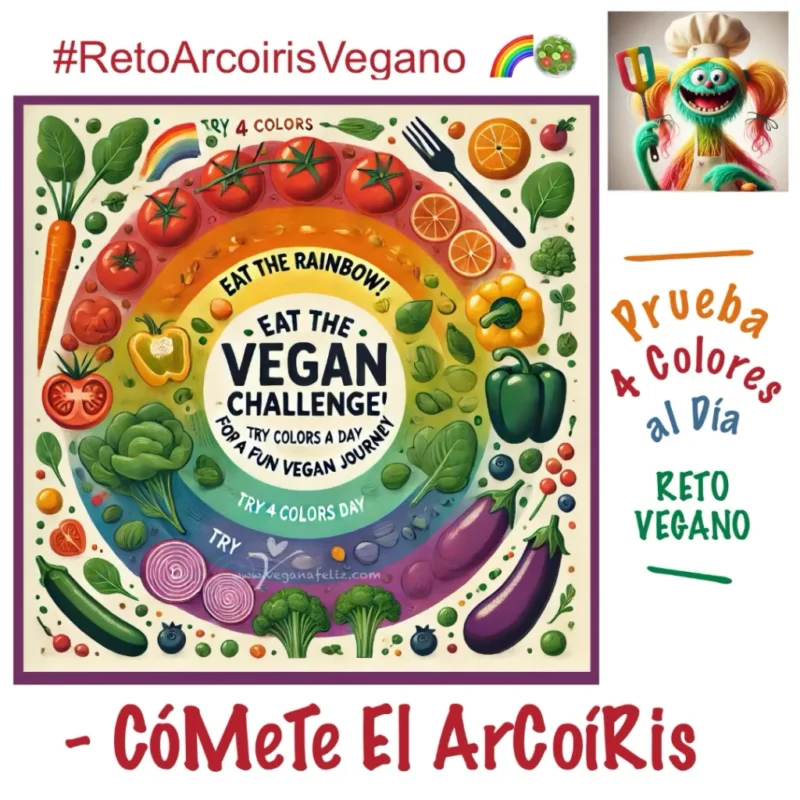 RetoArcoirisVegano blanca
