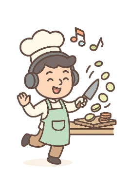 Chef cortando